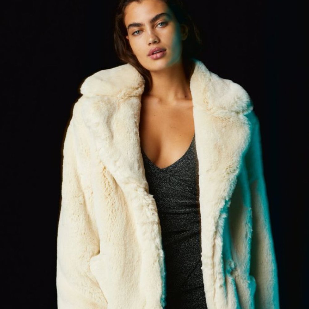 Aritzia Wilfred MUSE FAUX FUR COAT